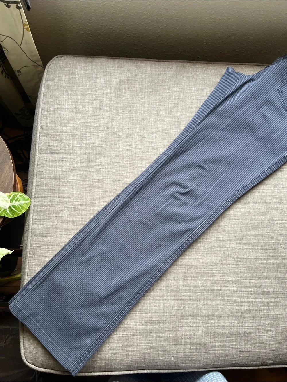 Smart Set Low Rise Gray Pin Stripe Pants Boot Cut 9